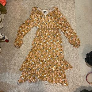 long sleeve maxi dress